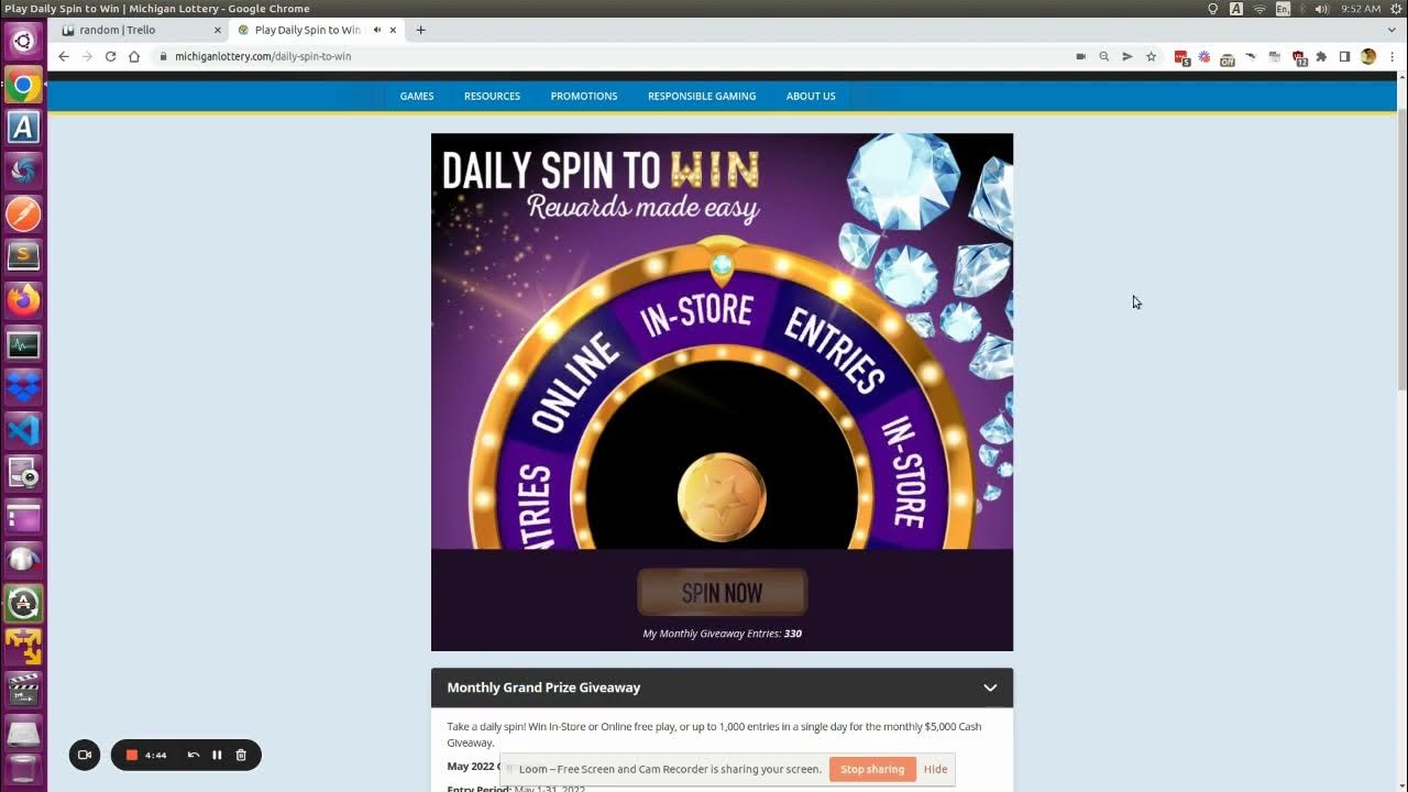 Daily Spin to Win Michigan Lottery YouTube Daily Spin to Win Michigan Lottery YouTube