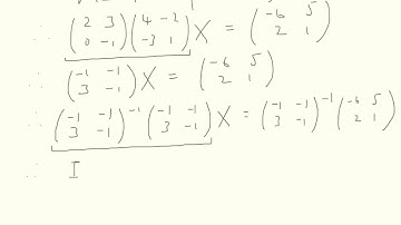 FP1 - Matrices - inverse example