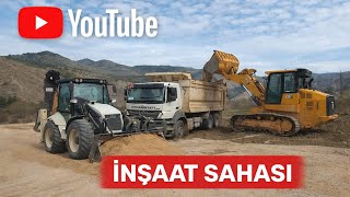 İnşaat Sahası Günlüğü Dev İş Makineleri İş Başında Şfet Çe