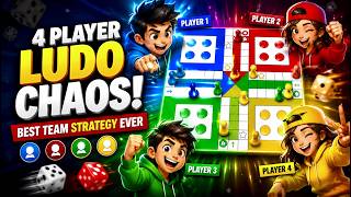 4 Player Ludo Chaos - Best Team Strategy Ever screenshot 4
