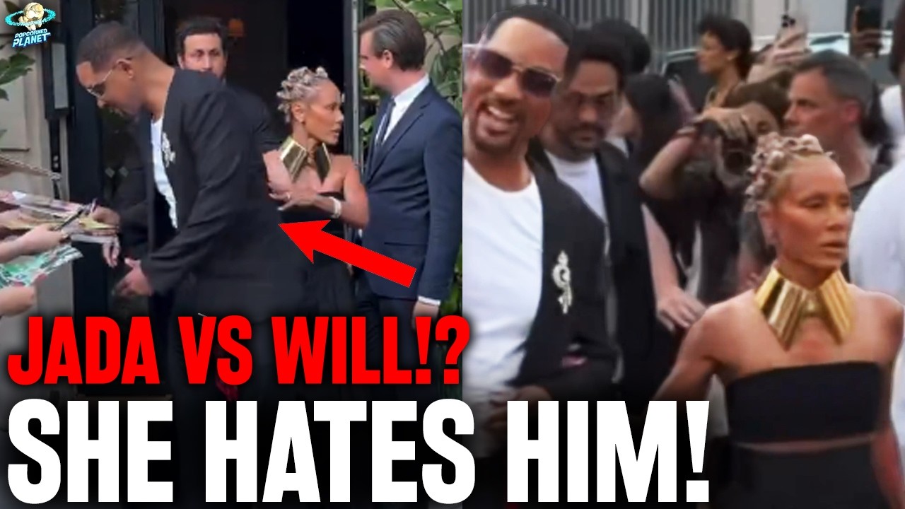MISERABLE! Jada Pinkett Smith Caught SHOVING Will Smith in New Paris Footage!?