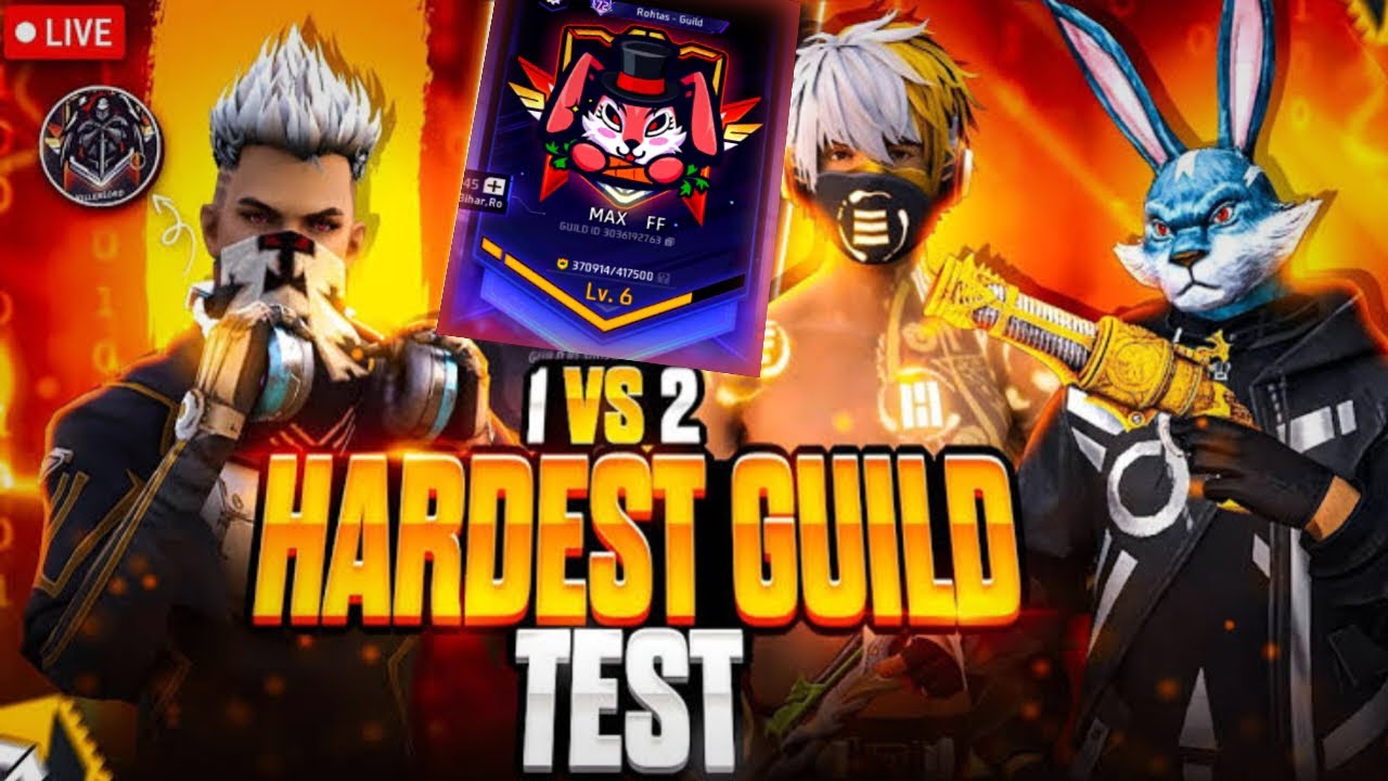 Free Fire Live Guild Test 1vs2 Enjoy Rouk FF & - YouTube