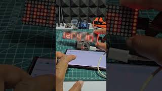 ESP32 &amp; ESP8266 Scrolling Text on 4in1 Dot Matrix Display in 60 Seconds! 🖥️ #esp32 #esp8266 #shorts