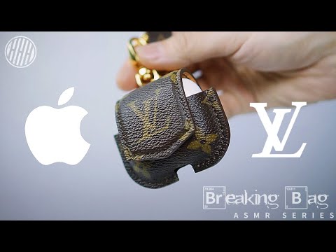 Making a AirPod case from a Louis Vuitton bag (Expensive!) 