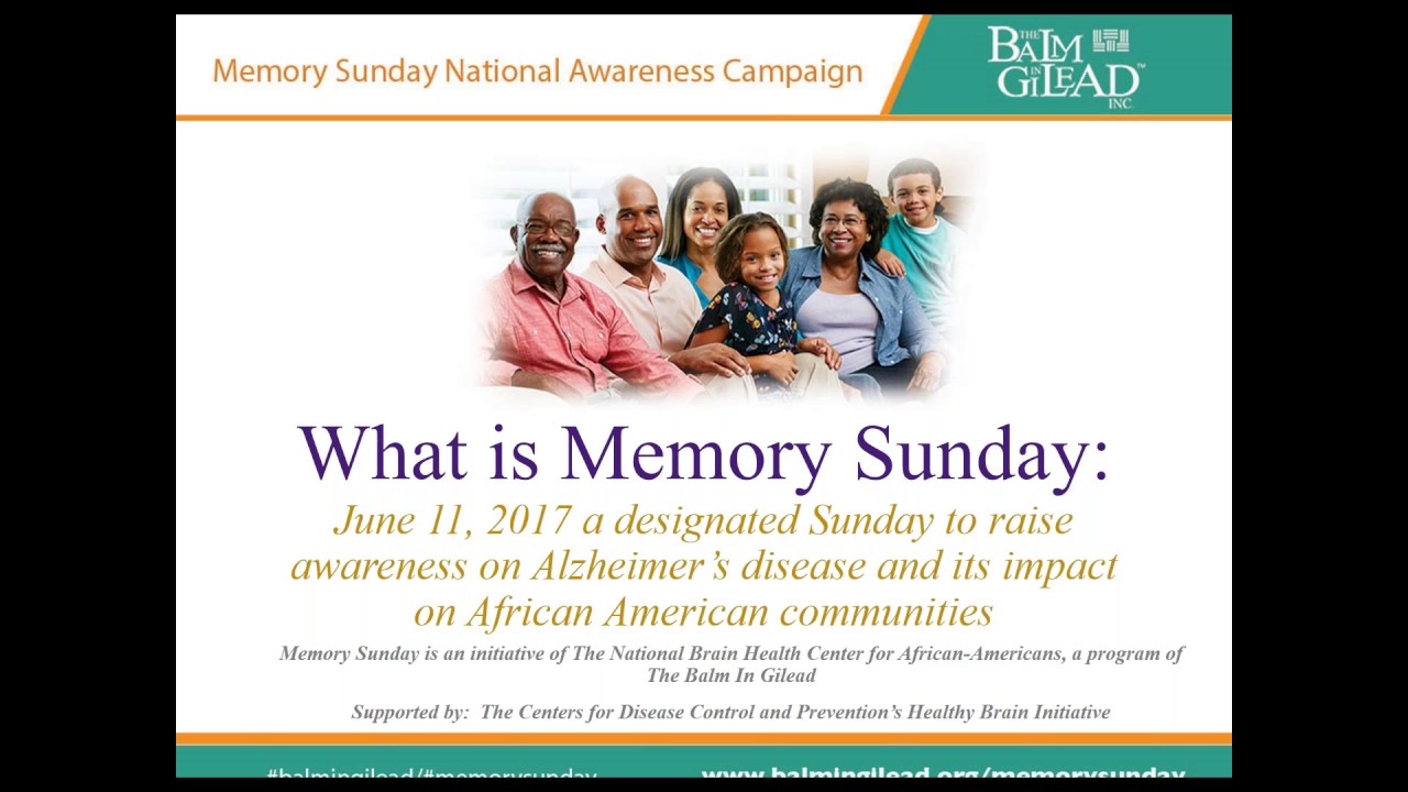 What is Memory Sunday? The Balm In Gilead’s National Alzheimer’s Awareness Campaign