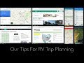 Our Tips For RV Trip Planning