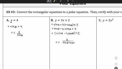 8.3 Polar Coordinate and Graphs