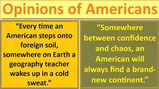 Why Americans Think The World Works Like America