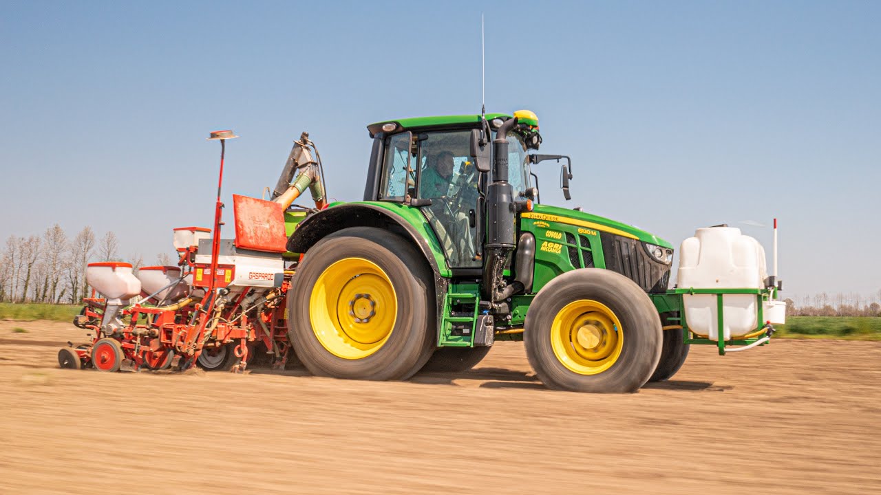 John Deere 6120M + Maschio Gaspardo 6 file | Semina Mais 2023🌽 | Agrimeccanica Covolo