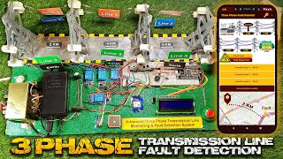 THREE PHASE TRANSMISSION LINE FAULT DETECTION | Transmission Line Fault Detection Project | FYP