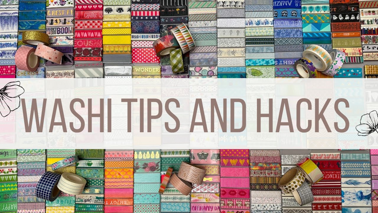 FUN ways to use WASHI TAPE in your planner + washi hacks
