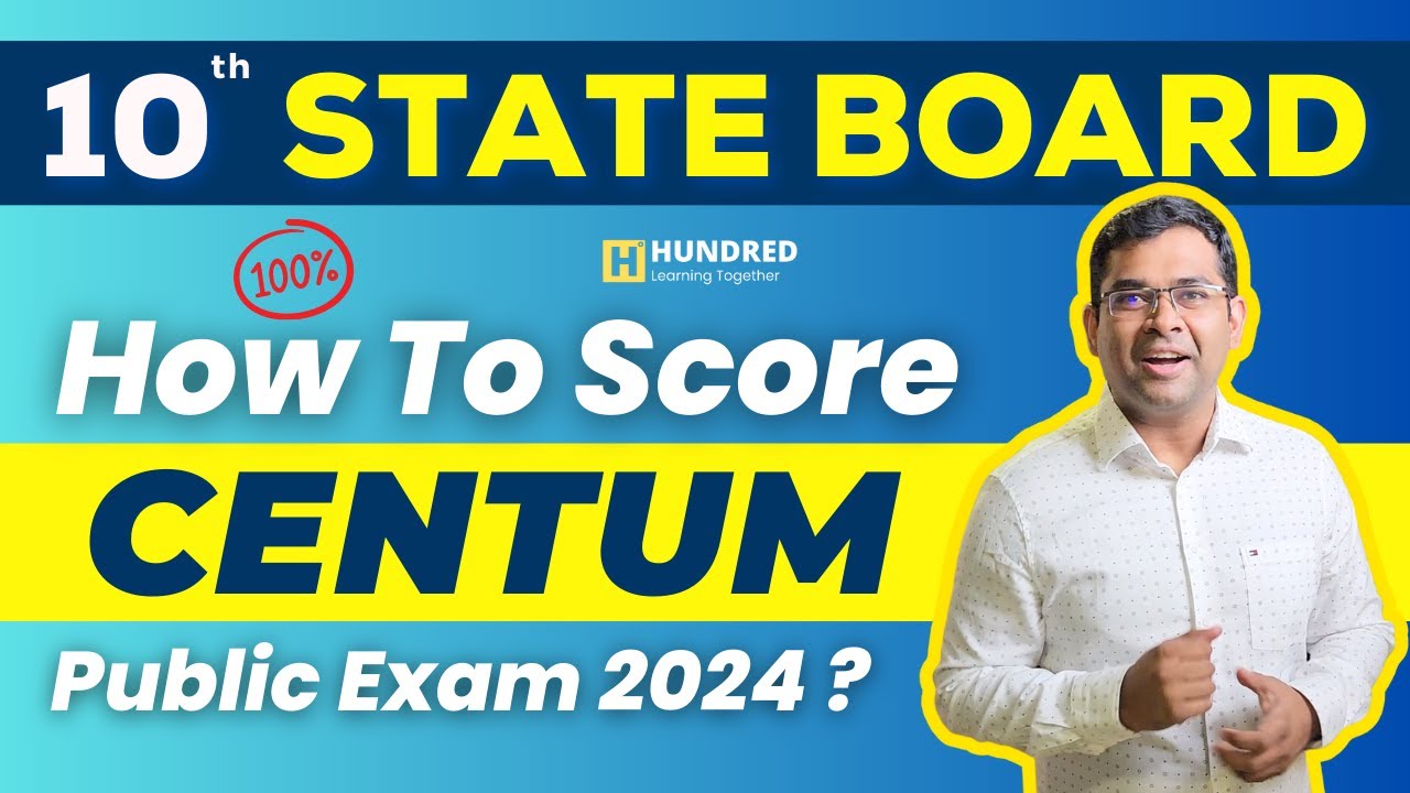 How to get centum in 10th TN Public Exam 2024 Target 2024 TN State