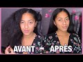 COMMENT JE LISSE MES CHEVEUX CRÉPUS/BOUCLÉES | Routine cheveux lisses 💇🏽‍♀️