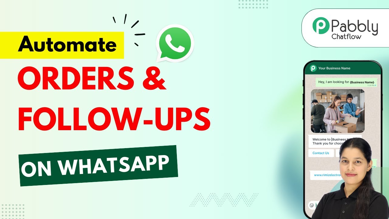WhatsApp order chatbot interface showing product selection