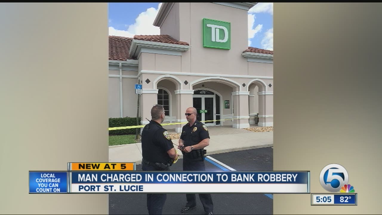 Man charged in connection to bank robbery - YouTube
