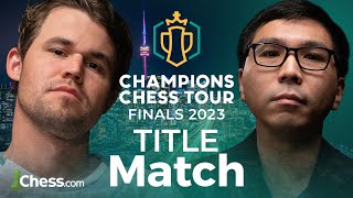 TITLE MATCH: Magnus v Wesley! Wesley Must Win on Demand! Champions Chess Tour Finals 2023 Set 2