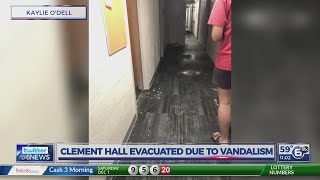 7th floor residents displaced from Clement Hall