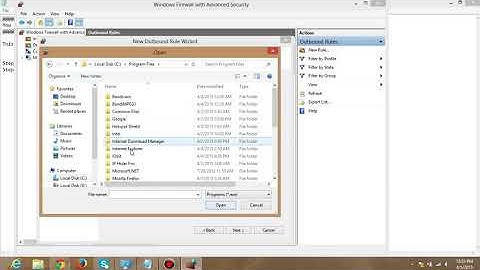 How To Block Internet Access of a Program Using Windows Firewall   YouTube