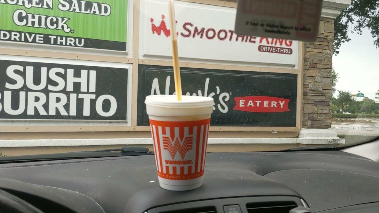 Whataburger Banana Pudding Milkshake Review YouTube