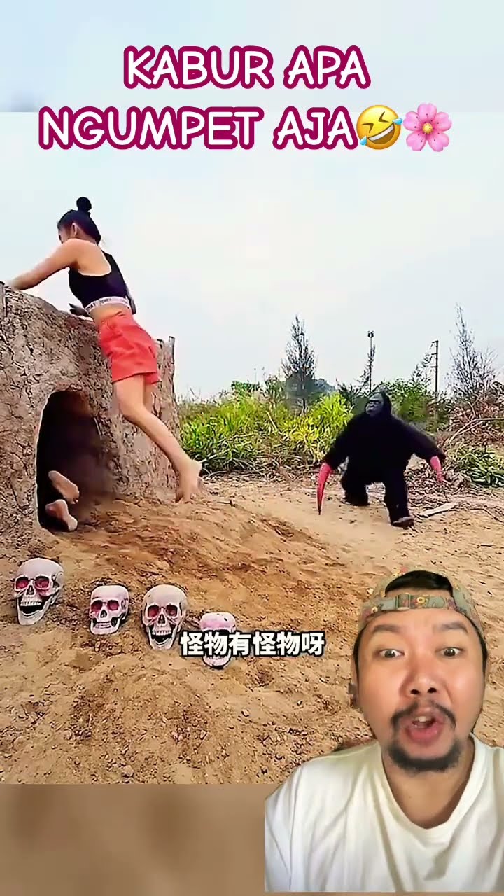 KABUR APA NGUMPET AJA YA!!?? #shortsfeed #gorilla #comedy #funny
