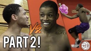 Jelly Fam 🍇 vs Mr. NYC 1 on 1! Isaiah Washington and Markquis Nowell GETS HEATED! PART 2