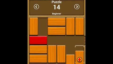 Unblock me Relax mode Puzzle 14 - Walkthrough
