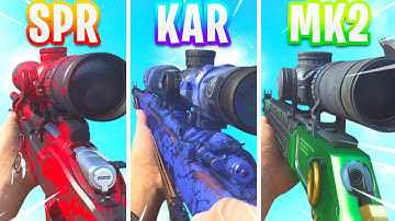 SP-R 208 vs Kar98k vs MK2 Which is better? Modern Warfare Sniping (Tactical Nuke)