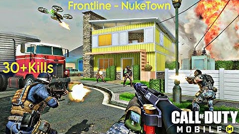 30+Kills In Frontline - NukeTown Map - Multiplayer Mode - New Update - Call Of Duty Mobile - HDR