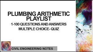 Plumbing Arithmetic No. 1-100