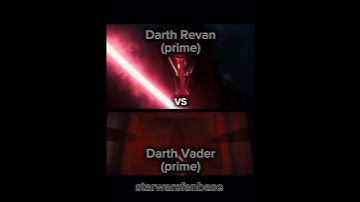Darth Revan vs Darth Vader