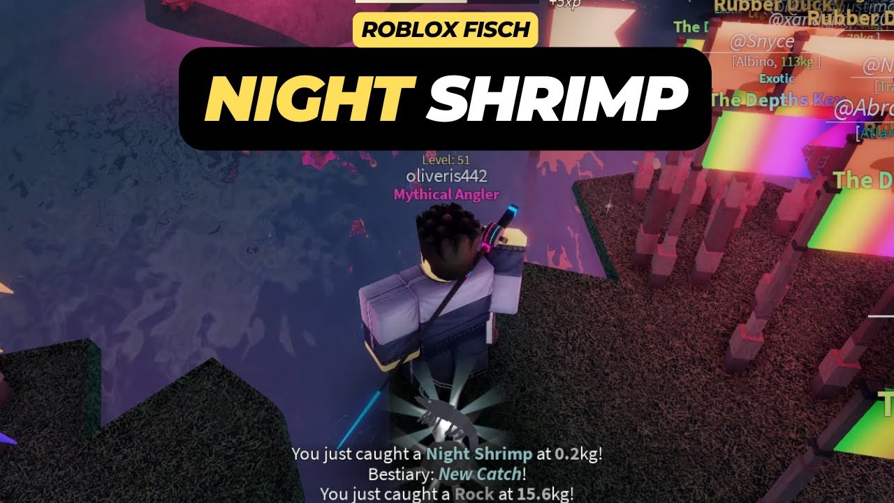 how-to-get-night-shrimp-in-roblox-fisch-youtube