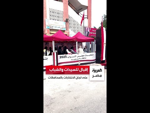 إقبال من السيدات والشباب على لجان انتخابات مجلس النواب في المحافظات