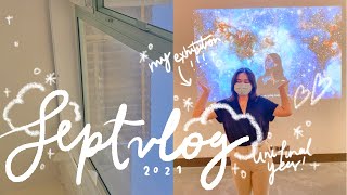 Last Year of Uni VLOG 🤍 (Studying, My Exhibition, Cutting Bangs!)