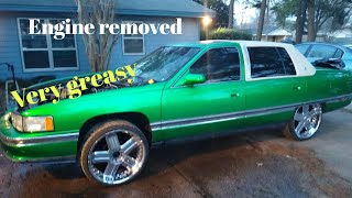 Pt.1 How to do a 1994 Cadillac DeVille 4.9 engine swap.Will it run.#cadillac #willitrun #engineswap 1994 Cadillac Deville Engine 4 9 L V8