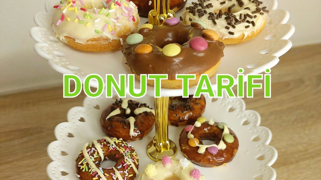 DONUT TARİFİ ❗❗❗Çocuklar bu şekerli donutları çok sevecek 💯