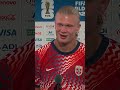 Haaland admits he had an England jersey before a Norway one 😆