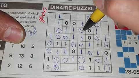 (#2861) Friday. Binary01 Sudoku puzzle. Bonus Extra edition. 05-28-2020 Extra part 3 of 4