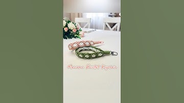 Macrame phone wristlet | Macrame tutorial #shorts #macrame #handmade #keychain #wristlet #bracelet