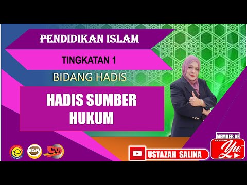 HADIS SUMBER HUKUM#PENDIDIKAN ISLAM TINGKATAN SATU DALAM BIDANG HADIS.