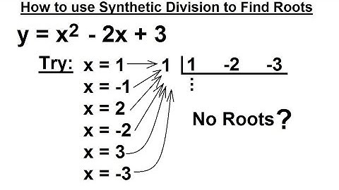 PreCalculus 3: Graphing Polynomial & Rational Fcts (12 of 29) Using Synthetic Division to Find Roots