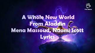 A whole new world (2019) Mena Massoud, Naomi Scott (lyrical video)