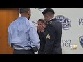 Military Son Brings Mother To Tears At Officer's Emotional Swearing In Ceremony
