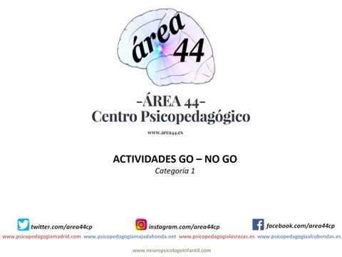 Actividades Go NoGo categoría 2
