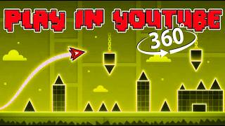 This Video IS A GAME | Geometry Dash Level inside YouTube! *Mobile & PC*