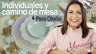 Cómo hacer manteles individuales y camino de mesa para otoño - diy