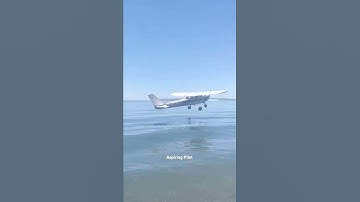 Cessna 152 makes emergency water landing on beach