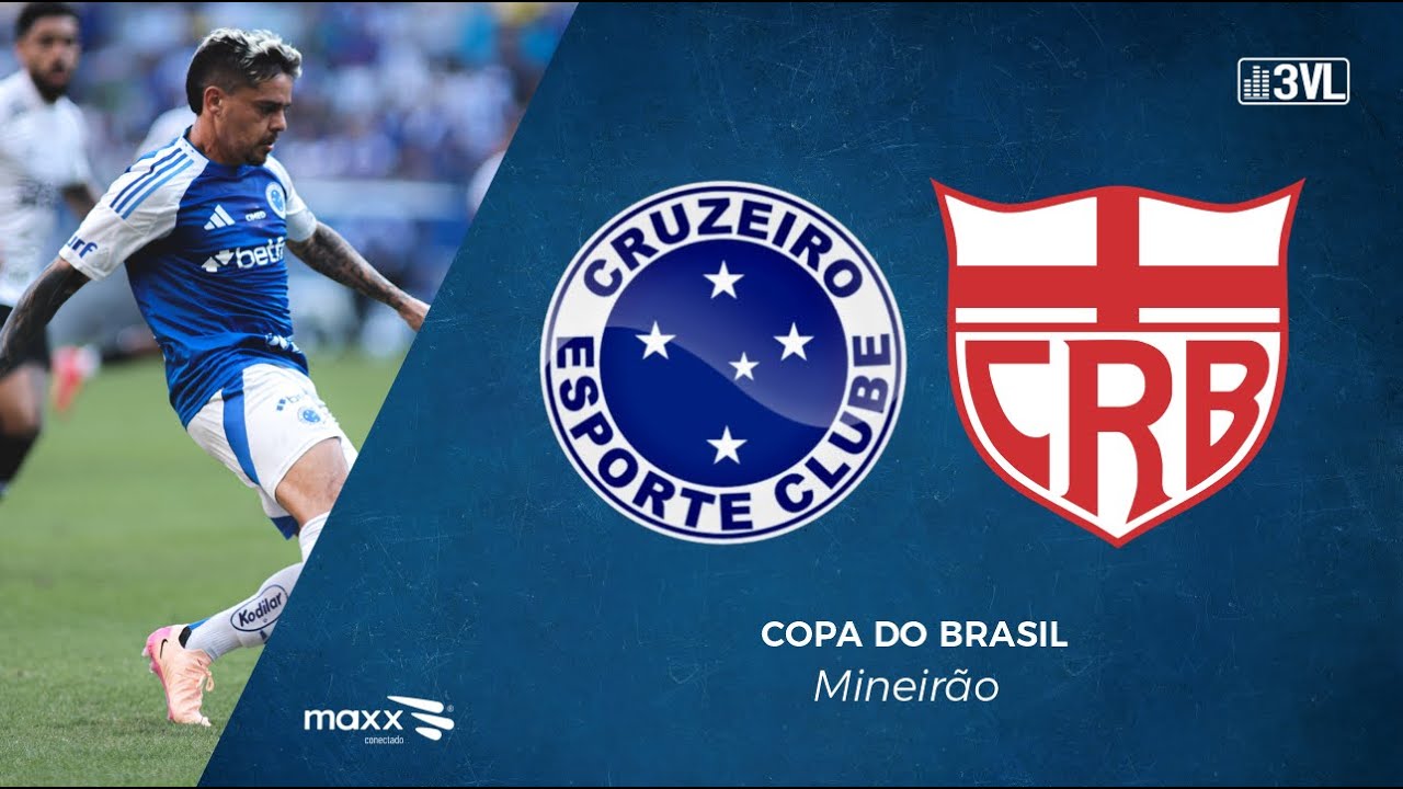 CRUZEIRO X CRB AO VIVO COM IMAGENS NA 3VL I OITAVAS DE FINAL DA COPA DO ...