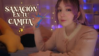 ⭐ASMR Limpio tu Energía Negativa en tu Camita 🌧️[Sub] Roleplay Reiki Plucking, Meditación en Español screenshot 4