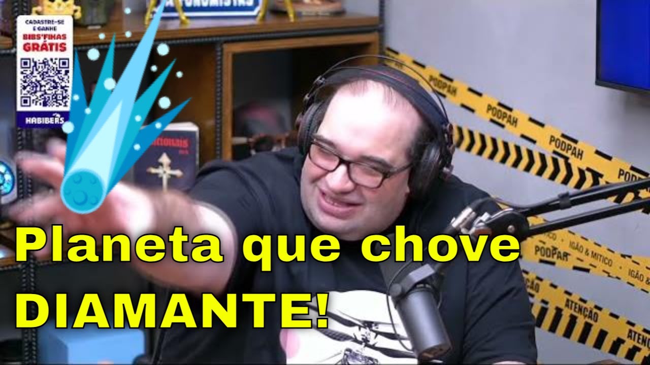 Planeta que chove DIAMANTE, Space Today - Podpah Podcast Cortes.