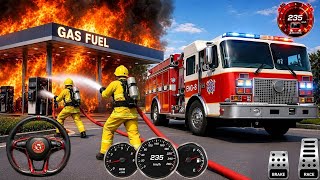 Fire Fighter City Rescue Simulator 3D - US 911 Emergency Fire Truck Driving  - Android Gameplay screenshot 4